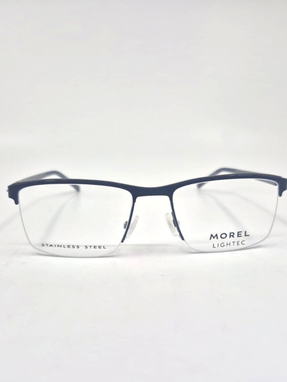 MOREL Lightec 30310L BG06 52mm Matte Blue Semi Rim New Eyeglasses Made in France